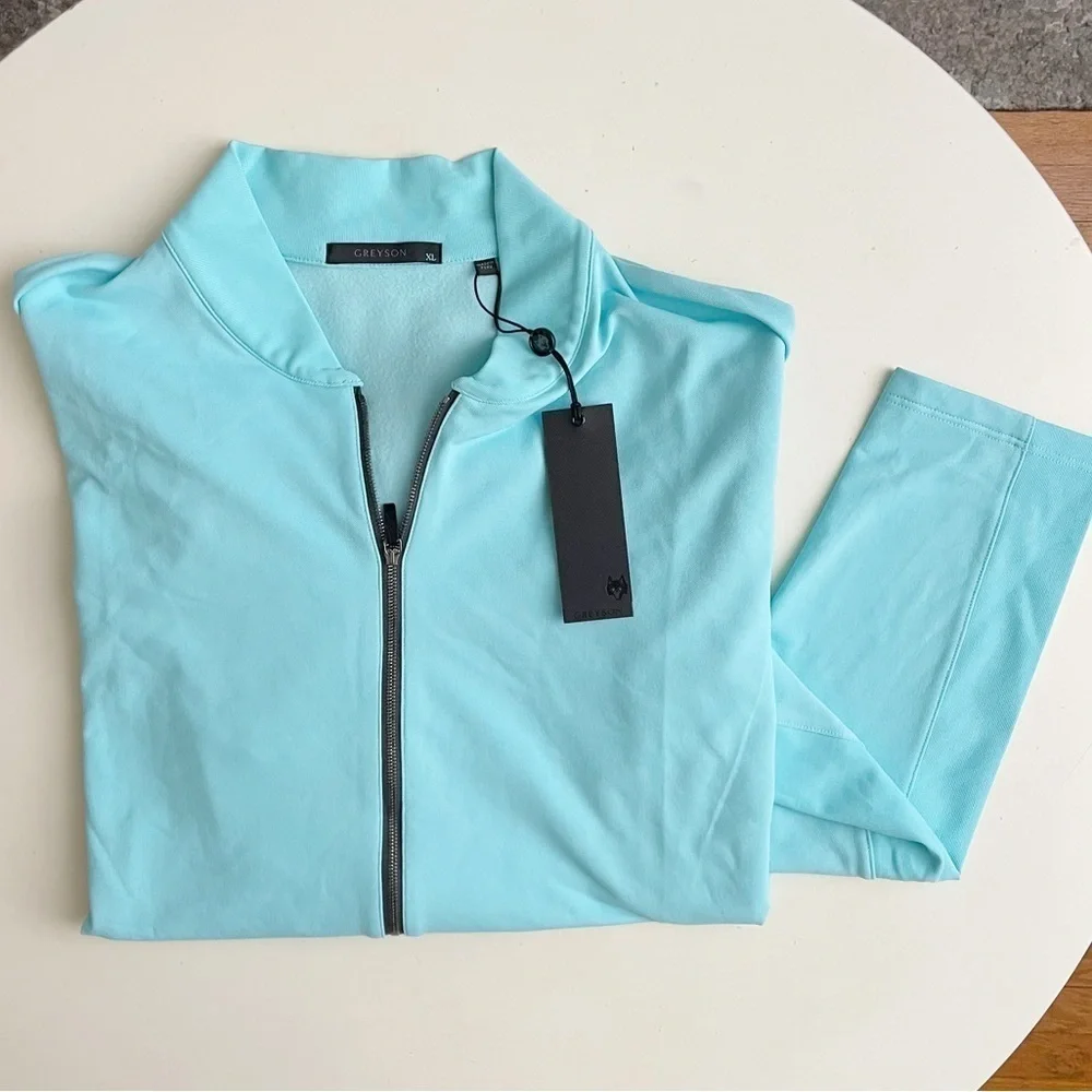 Greyson Men’s Siasconset Full Zip Jacket Blue Size XL New Performance Golf New